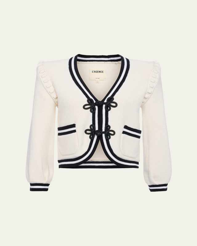 Kaito Contrast-Trim Cardigan